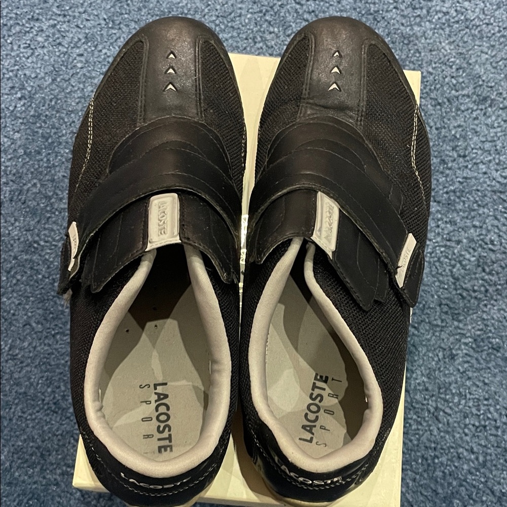 Lacoste Men's Black and Gray Sneakers - Picture 2 of 4